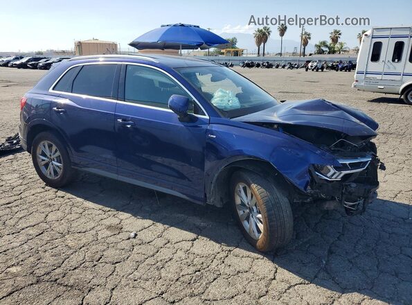 WA1DECF30S1001355 2025 AUDI Q3 Синий Передняя правая четверть