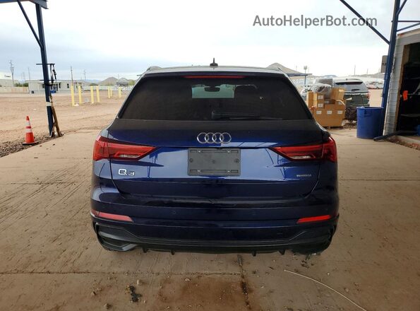 WA1DECF33N1131537 2022 AUDI Q3 Blue Rear view