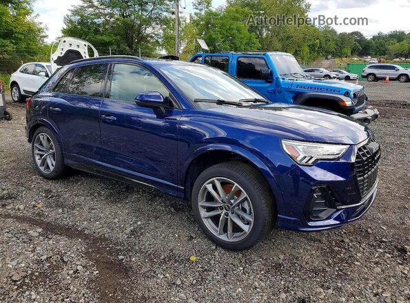 WA1DECF33S1008087 2025 AUDI Q3 Синий Передняя правая четверть