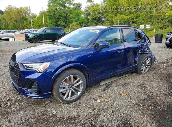 WA1DECF33S1008087 2025 AUDI Q3 Синий Передняя левая четверть