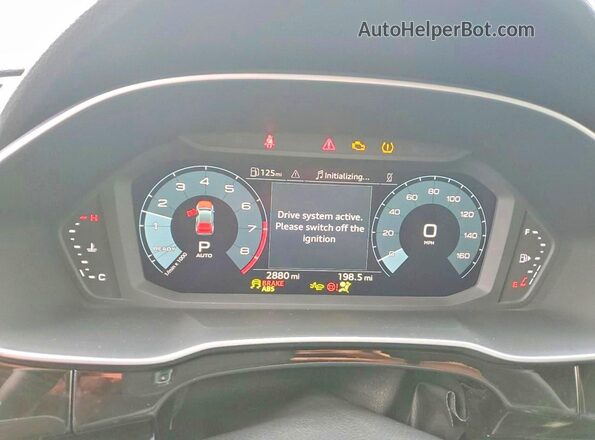 WA1DECF33S1008087 2025 AUDI Q3 Синий Вид щитка приборов