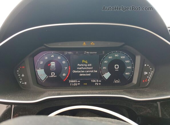 WA1DECF34P1042725 2023 AUDI Q3 Red Widok zestawu wskaźników