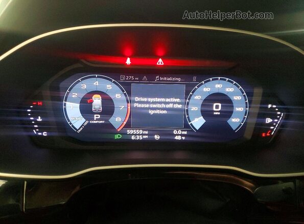 WA1DECF35L1012868 2020 AUDI Q3 Black Widok zestawu wskaźników