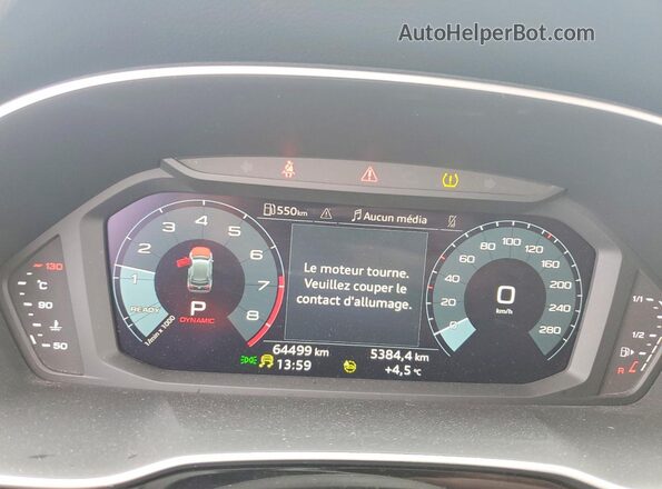 WA1DECF36R1025704 2024 AUDI Q3 Белый Вид щитка приборов