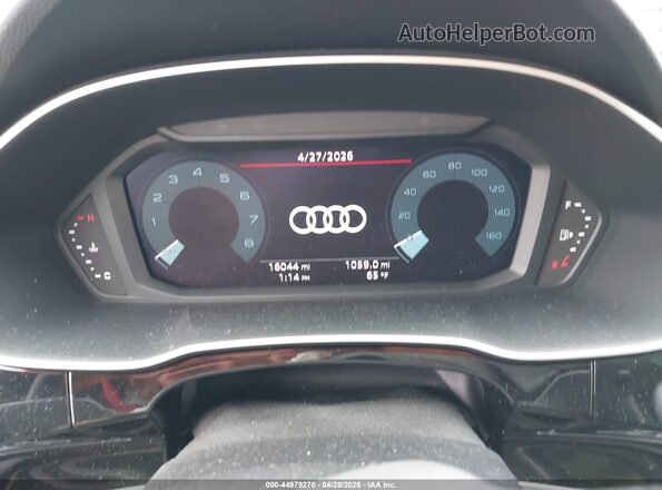 WA1DECF37N1124395 2022 AUDI Q3 Black უკანა სავარძლების ხედი