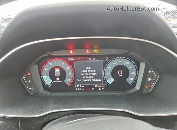 WA1DECF37R1108526 2024 AUDI Q3 White Widok zestawu wskaźników