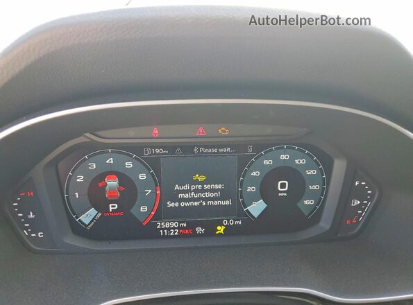 WA1DECF3XS1019765 2025 AUDI Q3 White Widok zestawu wskaźników