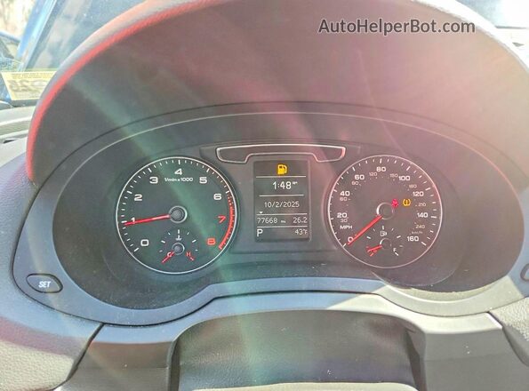 WA1ECCFS7JR018168 2018 AUDI Q3 Black ხელსაწყოთა პანელის ხედი