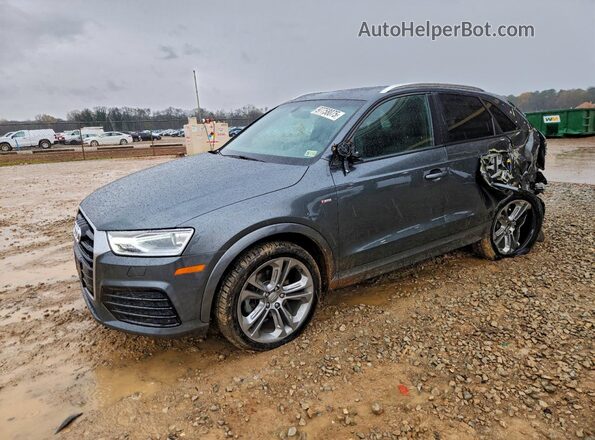 WA1ECCFSXJR003096 2018 AUDI Q3 Gray წინა მარცხენა ხედი სამი მეოთხედიდან