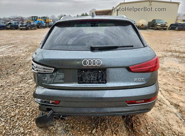 WA1ECCFSXJR003096 2018 AUDI Q3 Gray უკანა ხედი