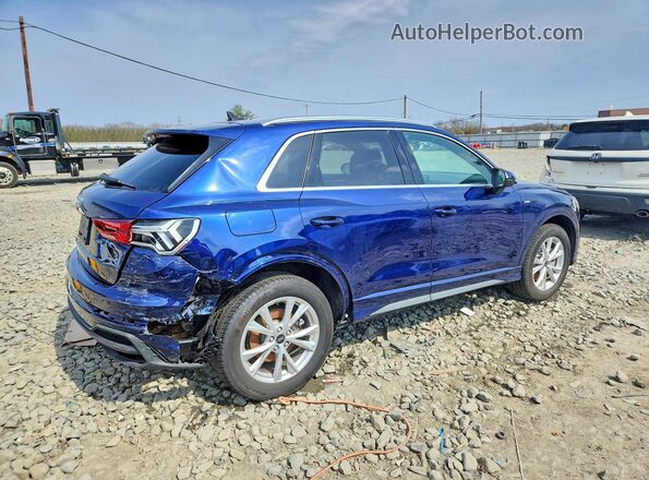 WA1EECF37P1022540 2023 AUDI Q3 Синий Задняя правая четверть