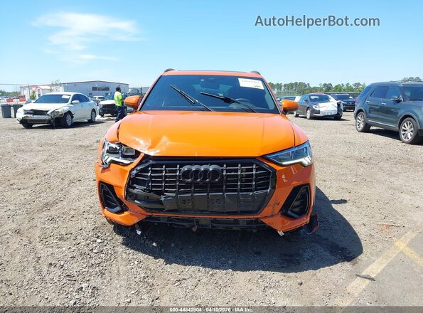 WA1EECF37R1052401 2024 AUDI Q3 Orange უკანა სალონის ხედი