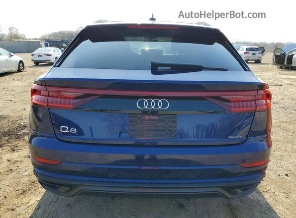 WA1EVAF15KD016598 2019 AUDI Q8 Blue Widok z tyłu