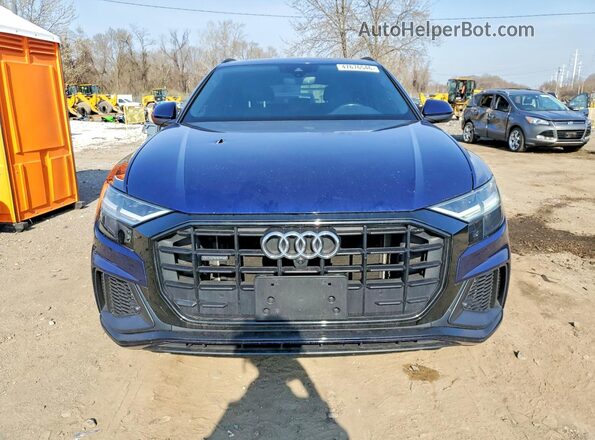 WA1EVAF15KD016598 2019 AUDI Q8 Blue Widok z przodu