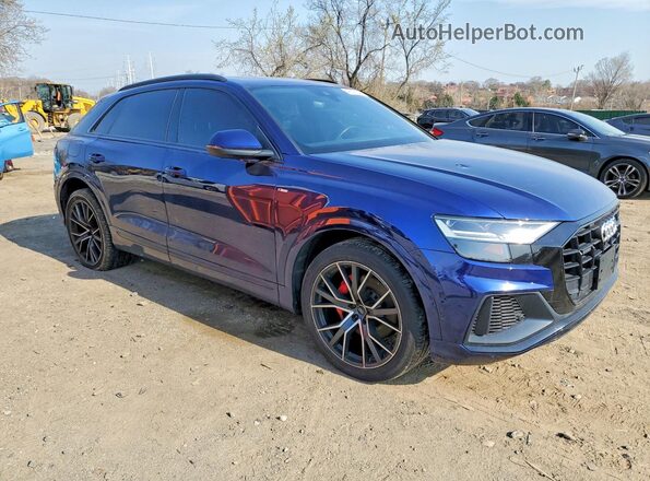 WA1EVAF15KD016598 2019 AUDI Q8 Blue Przód prawy