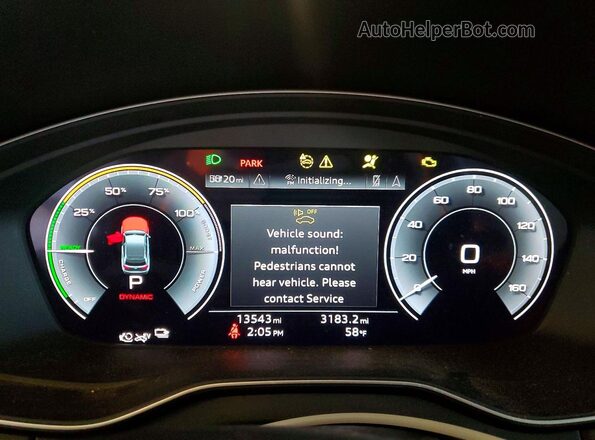 WA1F2AFY6R2108626 2024 AUDI Q5 Green Вид щитка приладів