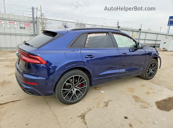 WA1FVAF19KD025244 2019 AUDI Q8 Синий Задняя правая четверть
