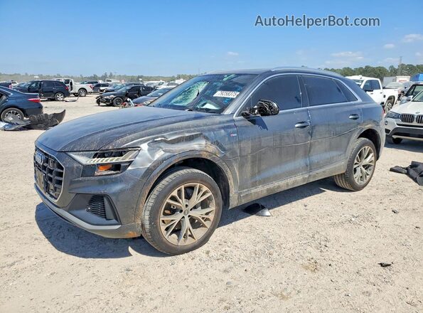 WA1FVAF19MD006714 2021 AUDI Q8 Gray Առջևի ձախ երեք քառորդ տեսարան