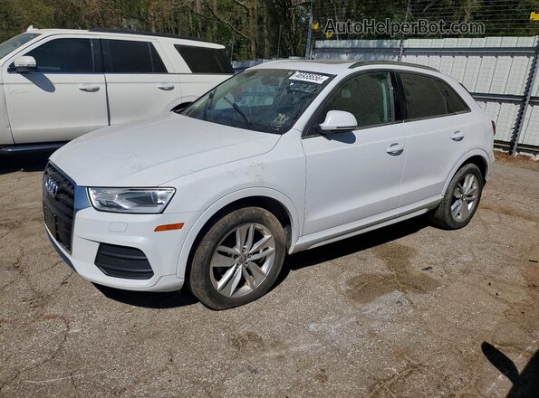 WA1HCCFS4HR013226 2017 AUDI Q3 White წინა მარცხენა ხედი სამი მეოთხედიდან