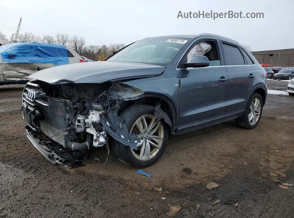 WA1JCCFS0JR020679 2018 AUDI Q3 Gray Առջևի ձախ երեք քառորդ տեսարան