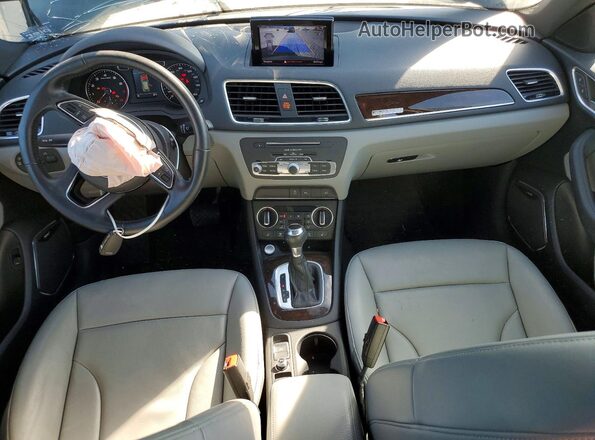 WA1JCCFSXJR022682 2018 AUDI Q3 Blue Вид панелі приладів