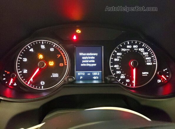 WA1L2AFP0GA032186 2016 AUDI Q5 White Вид щитка приладів