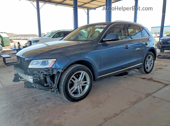 WA1L2AFP3HA008675 2017 AUDI Q5 Blue Առջևի ձախ երեք քառորդ տեսարան