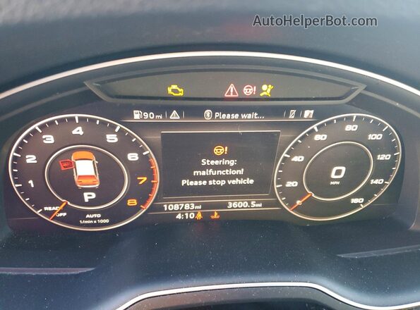WA1LAAF76HD018537 2017 AUDI Q7 Черный Вид щитка приборов