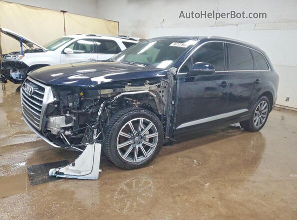 WA1LAAF77JD002319 2018 AUDI Q7 Blue წინა მარცხენა ხედი სამი მეოთხედიდან