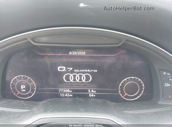 WA1LAAF78KD002007 2019 AUDI Q7 Серый Вид задних сидений