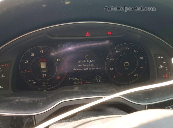 WA1LAAF7XHD033137 2017 AUDI Q7 Black Vista del cuadro de instrumentos