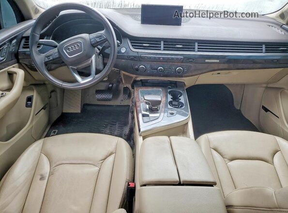 WA1LAAF7XJD034262 2018 AUDI Q7 White Вид панелі приладів