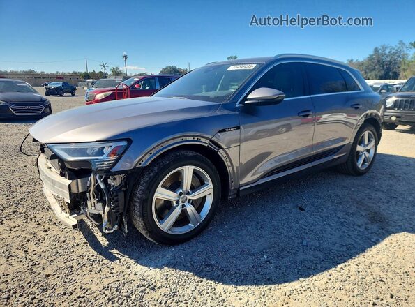 WA1LAAGE4KB010243 2019 AUDI E-TRON Gray წინა მარცხენა ხედი სამი მეოთხედიდან