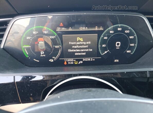 WA1LAAGE9KB008892 2019 AUDI E-TRON Черный Вид щитка приборов