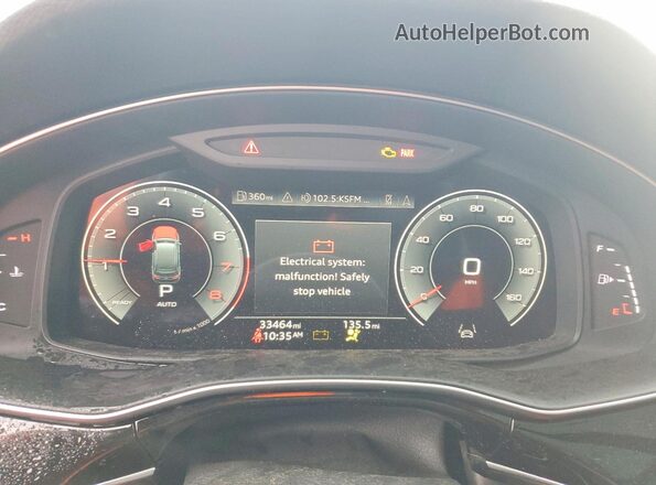 WA1LCBF73PD005677 2023 AUDI Q7 Blue Սարքավորումների վահանակի տեսք