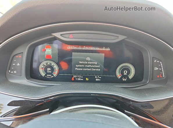 WA1LCBF7XPD009483 2023 AUDI Q7 Белый Вид щитка приборов