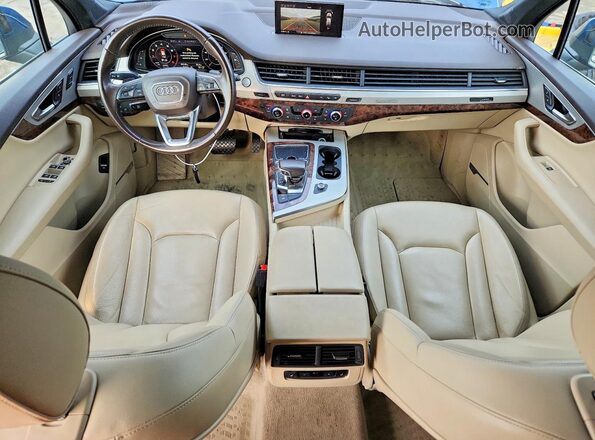 WA1LHAF77JD026096 2018 AUDI Q7 Blue Առջևի վահանակի տեսք