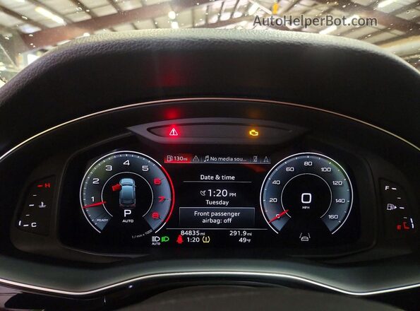 WA1LXBF79PD001038 2023 AUDI Q7 Black Widok zestawu wskaźników
