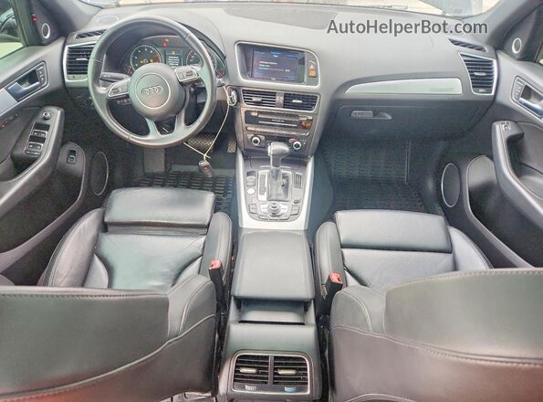 WA1M2AFP3HA063633 2017 AUDI Q5 Black Առջևի վահանակի տեսք