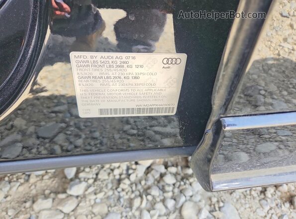 WA1M2AFPXHA030970 2017 AUDI Q5 Black Սալոնի 360 աստիճան տեսք