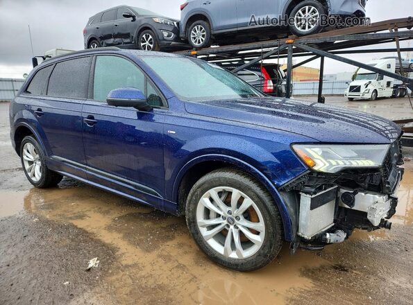 WA1MXBF71PD019845 2023 AUDI Q7 Синий Передняя правая четверть