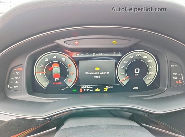 WA1MXBF71PD019845 2023 AUDI Q7 Синий Вид щитка приборов