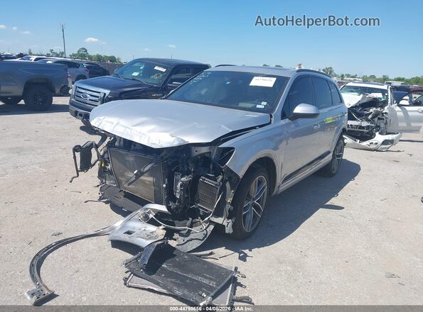 WA1VAAF79JD034679 2018 AUDI Q7 Silver Front left
