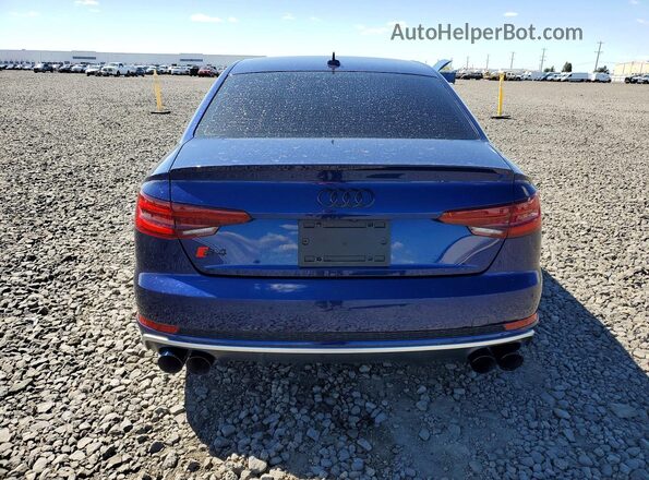 WAUB4AF44KA119676 2019 AUDI S4 Blue Вид ззаду