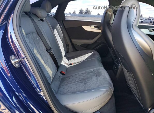 WAUB4AF44KA119676 2019 AUDI S4 Blue Вид задніх сидінь