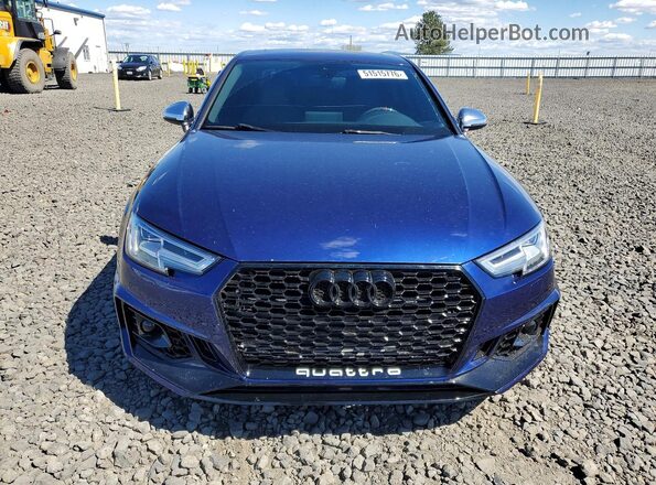 WAUB4AF44KA119676 2019 AUDI S4 Blue Вид спереду