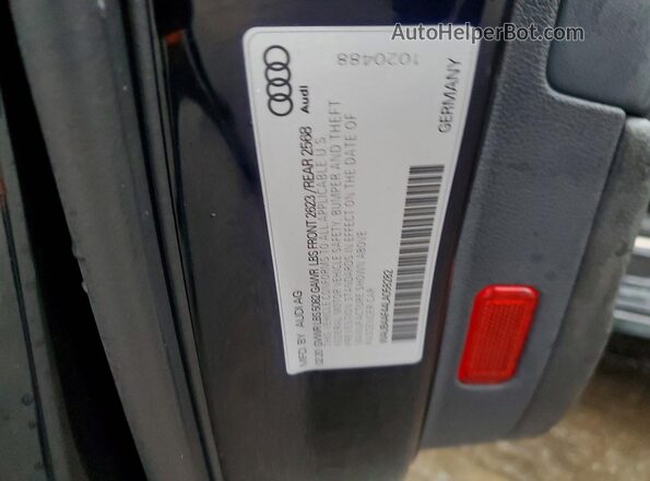 WAUB4AF44LA058282 2020 AUDI S4 Черный Вид подкапотного пространства
