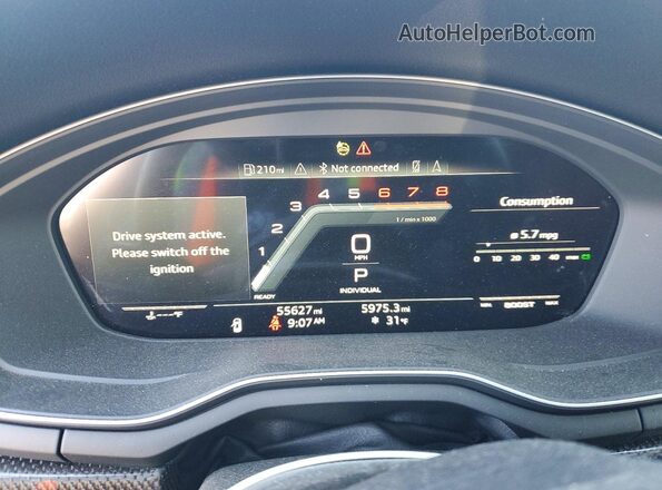 WAUB4AF45MA024675 2021 AUDI S4 Black Widok zestawu wskaźników