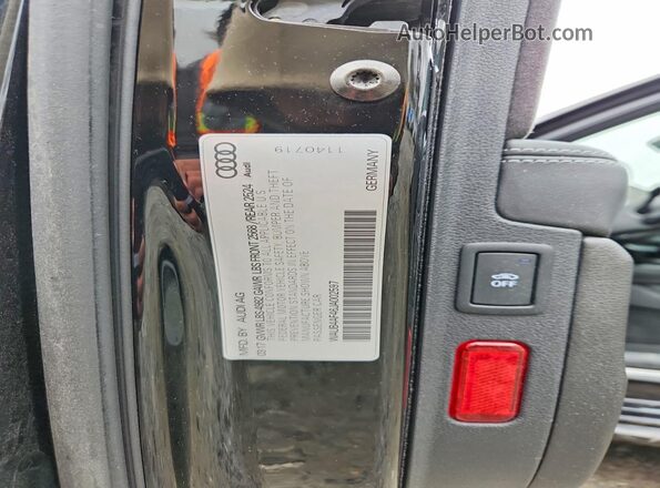 WAUB4AF46JA002597 2018 AUDI S4 Черный Вид наклейки с VIN-кодом