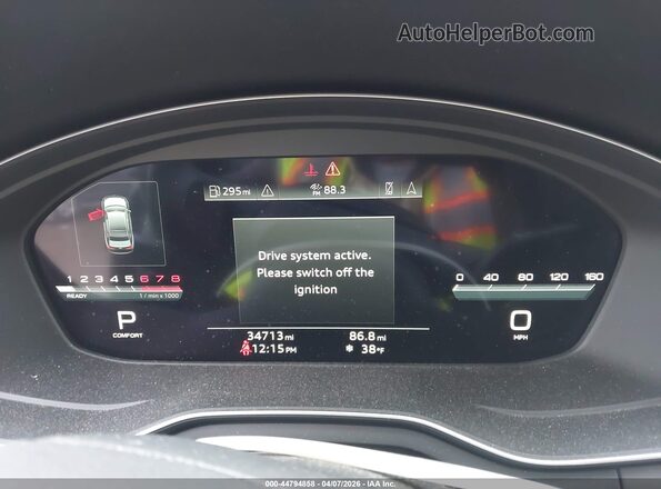 WAUB4AF48MA012178 2021 AUDI S4 Gray უკანა სავარძლების ხედი